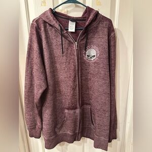 Harley Davidson skull zip up jacket size XXL